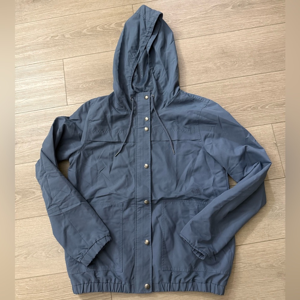 Volcom Women’s Slate Blue Hooded Jacket Size M